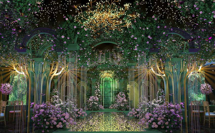 巴塘奇妙森林婚礼堂效果展示