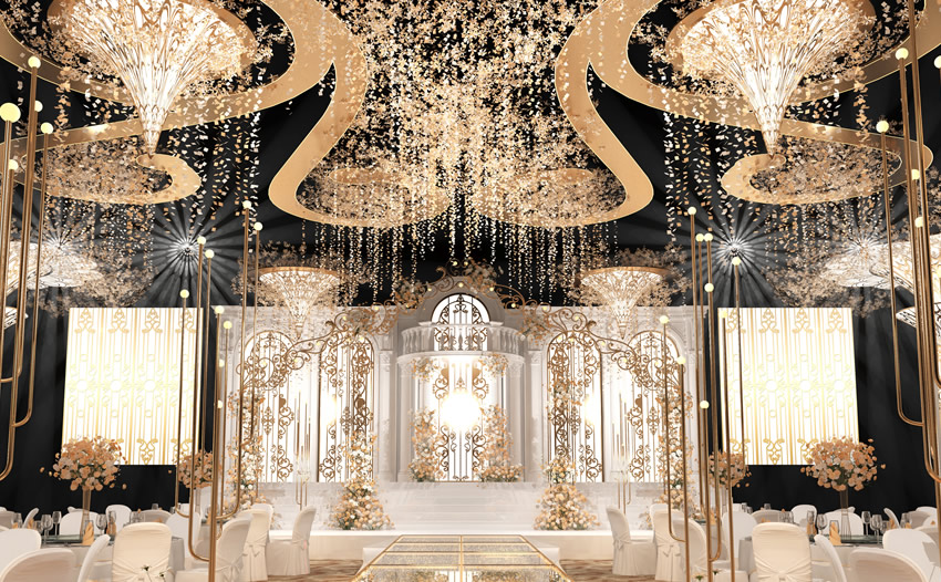 巴塘花木兰喜事汇金色大厅效果展示